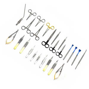 Ensemble d'instruments de blepharoplastie manuels en acier inoxydable de haute qualité, chirurgie des paupières, certifié CE, certifié ISO13485, classe I - Product Image 2