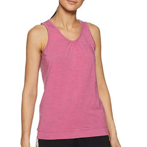 Camisetas sin mangas transpirables de cuello redondo de secado rápido para mujer, ropa deportiva personalizada, chaleco bordado de talla grande, algodón/fibra de bambú - Product Image 1