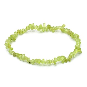 Bracelet en puces de péridot naturel pour femmes hommes Bracelet en pierre de cristal de guérison Abondance Croissance Bijoux spirituels - Product Image 1
