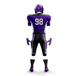 ชุดอเมริกันฟุตบอลสำหรับเด็กและผู้ใหญ่พร้อมสีของทีมและโลโก้แบบกำหนดเองชุดอเมริกันฟุตบอล - Product Image 3