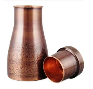 Botella de Agua de Cobre de Estilo Moderno Bronceado, Regalo Personalizado Hecho a Mano con Aislamiento Térmico, Ecológico y con Múltiples Capacidades - Product Image 2