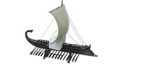 Maquette de navire viking antique plaqué bronze, bateau à voile de collection, imprimé UV, décoration nautique pour la maison et les mariages, pièce d'art