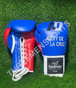 Guantes Profesionales de Piel para MMA y Kick Boxing con Cierre de Cordones y Agarre Elástico - Guantes de Entrenamiento Personalizados - Product Image 3
