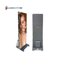 Pantalla Led UHLED para interiores, póster plegable de P2mm, pantalla Led fácil de instalar, póster Led, pantalla de póster Led móvil