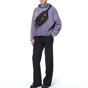 Sudadera con capucha de lana de peso pesado de alta calidad personalizada, diseño de lavado ácido lavado y desteñido por el sol, aspecto desgastado para invierno - Product Image 5