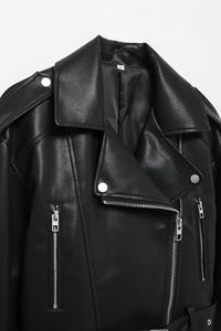 แจ็คเก็ตมอเตอร์ไซด์สำหรับผู้หญิง, เสื้อแจ็คเก็ตหนังระบายอากาศได้ดีมีซิประบายอากาศได้ดีฤดูหนาว2025 - Product Image 6