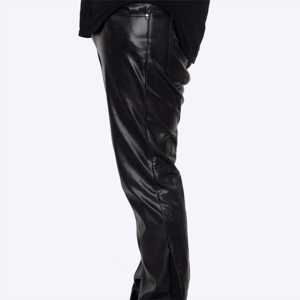 Pantalones de cuero de calidad superior para mujer, cintura alta, ajustados, para invierno, para exteriores, duraderos, elegantes, para motocicleta, a la moda, transpirables - Product Image 4