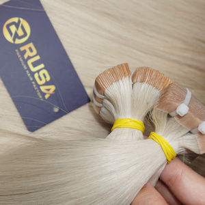 ผมต่อแบบเทปเวียดนาม Rusa Hair แท้ 100% ขายส่ง น้ำหนัก 100 กรัม ความยาว 10 นิ้ว-34 นิ้ว แบบ Super Double Drawn - Product Image 2