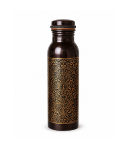 Bouteille d'eau écologique en cuivre, design classique, portable, pour les voyages, avec couvercles inclus - Product Image 1