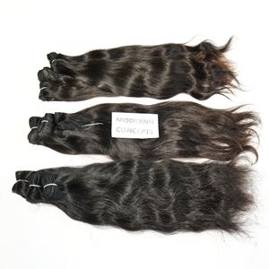 Haute qualité 100% extensions de cheveux indiens vierges naturels lâches faisceaux ondulés profonds alignement des cuticules prix brut non transformé - Product Image 4