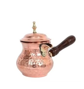 Hot Selling Portable Turkish Copper <b>Metal</b> <b>Coffee</b> <b>Pot</b> Minimalist Design Hammered Utensils Warmer Kettle <b>Pots</b> Hot Arrival - Product Image 5