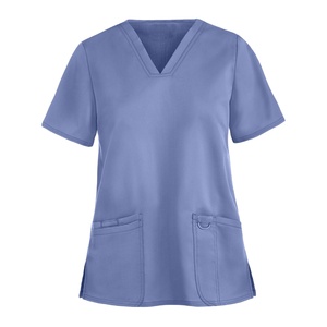 Costumes de gommage pour femmes de marque privée col en V haut Cargo pantalon tailles personnalisées logo hôpital médical en gros en vrac ensemble de gommage à bas prix - Product Image 1