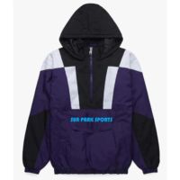Veste coupe-vent pour homme Blank Sport, à capuche, réversible, 100% polyester, motif lettres, prix bas