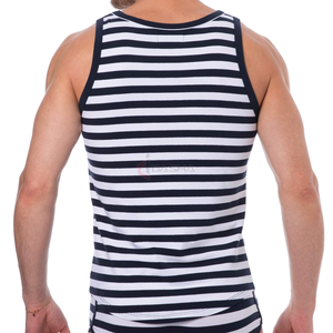 เสื้อกล้ามผ้าฝ้าย100% ตามสั่งสำหรับเด็กผู้ชายเด็กผู้หญิงเสื้อกล้ามลำลองแขนกุดสีพื้นลายทางสำหรับฤดูร้อน - Product Image 1