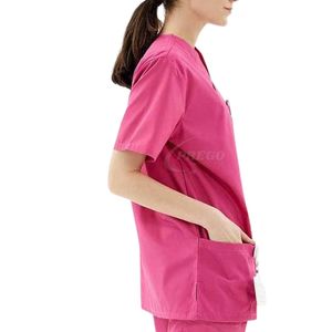 Uniforme Médico para Enfermeras con Bolsillos en Oferta |   Nuevo Conjunto de Uniformes Médicos de Diseño |   Uniforme de Enfermería de Fábrica, Venta al Por Mayor OEM - Product Image 4