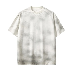 ODM Design Custom Cotton Oversize Tie Dye <b>T</b>-Shirt <b>T</b> Shirt Men Short Sleeves Washed <b>t</b> Shirt Vintage Spray Painted <b>t</b> Shirt - Product Image 1