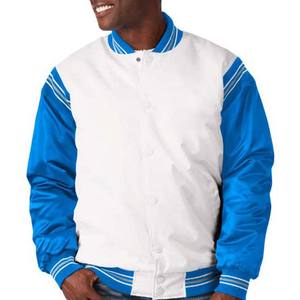 เสื้อแจ็กเก็ตเบสบอลกันน้ำแขนยาวผ้าแคนวาสแบบปักโลโก้ได้ตามต้องการ - Product Image 4