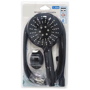 Ensemble <span class=keywords><strong>de</strong></span> douches à main multifonctionnelles et réglables en gros, avec tuyau et <span class=keywords><strong>support</strong></span> mural, emballé sous blister durable - Product Image 1