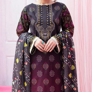 Offre Spéciale prix d'usine femmes Shalwar Kameez ensembles services OEM pelouse & robe en coton pour tenue décontractée et formelle Maxi - Product Image 5