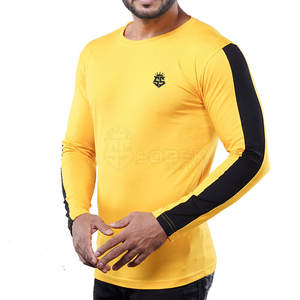 เสื้อยืดแขนยาวผู้ชาย ผ้าฝ้ายถักผสมใยไผ่ ระบายอากาศ แห้งเร็ว สีตามสั่ง บริการ OEM ปี 2023 - Product Image 3