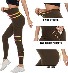 In Stock Knitted Sweat-Wicking <b>Yoga</b> <b>Pants</b> <b>Sexy</b> Seamless Leggings Eco-friendly Gym Wear - Product Image 4