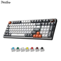 Saklar pc makro rgb tablet, lampu latar Untuk win ios gaming transparan gamer saklar hujan bowretro keyboard mekanik