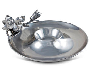 Wholesale Disposable Stainless Steel Vintage Hammered Design <b>Snack</b> <b>Bowl</b> & Chip Dip Biscuits Serving Dish - Product Image 2