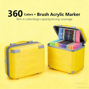 <span class=keywords><strong>Set</strong></span> di 12-60 <span class=keywords><strong>Pennarelli</strong></span> Acrilici <span class=keywords><strong>Professionali</strong></span> con 360 Colori Vivaci per Artisti e Artigiani - Product Image 3