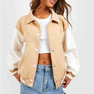 Dernières vestes universitaires pour femmes en laine et cuir avec logo personnalisé, broderie, lettres universitaires, vestes universitaires 2024 - Product Image 6