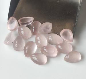 3x5mm-20x30mm ควอตซ์ธรรมชาติสีชมพูพรีเมี่ยมอัญมณีหลวมทำมือทำจากลูกแพร์อัญมณี - Product Image 5