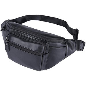 Riñonera de diseñador hecha a medida unisex, riñonera de cuero genuino con cierre de cremallera, nuevas riñoneras de cuero auténtico - Product Image 3