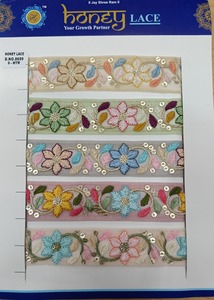 Encaje bordado floral colorido para estilo de negocios para ropa, zapatos, bolsos, regalos - Product Image 2