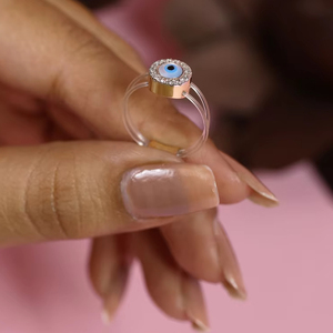 Vente en gros de bague de fiançailles en or rose 18 carats diamant taillé en brillant serti de platine élégant certifié IGI symbolisant l'éternité - Product Image 1