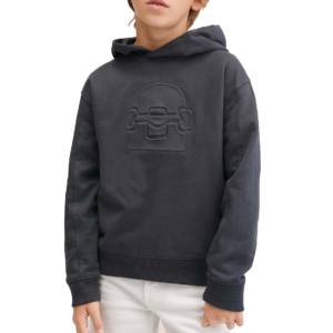 Meilleur fournisseur, service OEM, nouvelle arrivée, sweat à capuche en molleton surdimensionné gaufré, personnalisé, confortable, en coton mélangé, portable, de qualité - Product Image 1