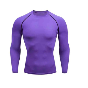 New arrival Custom Sublimation Printing Breathable Spandex Polyester men's Rash Guard <b>Compression</b> <b>Shirt</b> custom OEM - Product Image 3