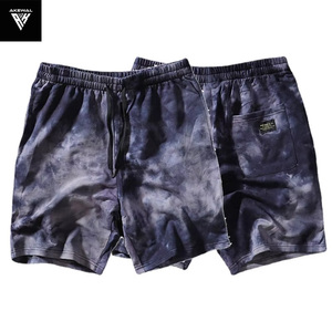 กางเกงผ้าคอตตอนมัดย้อมสำหรับผู้ชายกางเกงเล่นกีฬากางเกงผูกเชือกย้อมสีสำหรับใส่เล่นยิมเล่นกีฬาแบบกำหนดเอง - Product Image 6