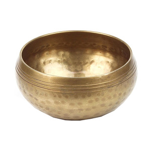 Fabricant de bol chantant en laiton fait à la main religieux antique de qualité supérieure nouveau bol chantant tibétain de conception pour la méditation et la guérison - Product Image 4