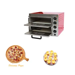 Коммерческая двухслойная печь для пиццы, Высококачественная электрическая печь для пиццы, передвижная печь для пиццы