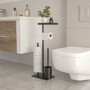 Porta Papel Higiénico de Metal de Diseño Moderno para una Decoración Minimalista del Hogar que Ofrece Líneas Limpias y Utilidad Práctica - Product Image 2