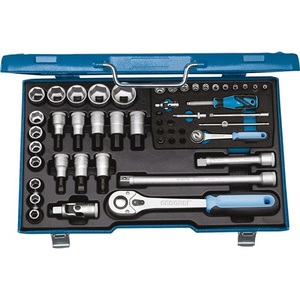 Jeu de clés à douilles GEDORE 50 pièces 19 V20U-10 1/4'' + 1/2''-4-30mm 72/48 6 points N° 19 V20U-10 - Product Image 1