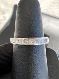 Anillo de banda de diamante de platino sólido para joyería de moda Unisex anillo de diamante de moissanita anillo de Plata de Ley 925 - Product Image 4