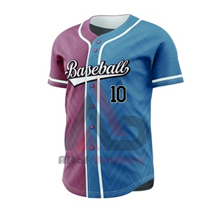 Meilleur maillot de baseball personnalisé en sublimation, t-shirt respirant, antibactérien, à séchage rapide, confortable, équipe sportive, vierge - Product Image 3