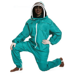 Traje y Chaqueta de Apicultura de 3 Capas Ventiladas, Tejido de Algodón Totalmente Transpirable y Ajuste Cómodo para un Trabajo Seguro en la Colmena - Product Image 4