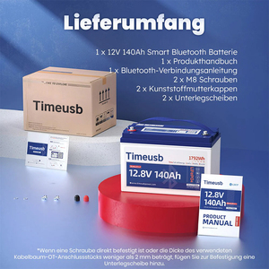 Batería de fosfato de hierro y litio de ciclo profundo de 12.8V 140Ah 1792Wh Grupo 31 con BMS de 150A y protección contra bajas temperaturas para RV, energía solar, marina y sistemas fuera de la red - Product Image 5