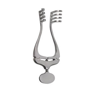 Jansen Mastoid Retractor, 4x4 Puntas, Blunt, 4 1/2 Soft Tissue Right Angle Retractor Instrumentos Quirúrgicos de Acero Inoxidable - Product Image 1