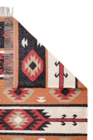 100% Natürliche Wolle Jute Kilim Läufer Teppiche Wohnzimmer-Dekoration Handgeknüpfte Haustierfreundliche Rutschfeste Flachflor-Teppiche