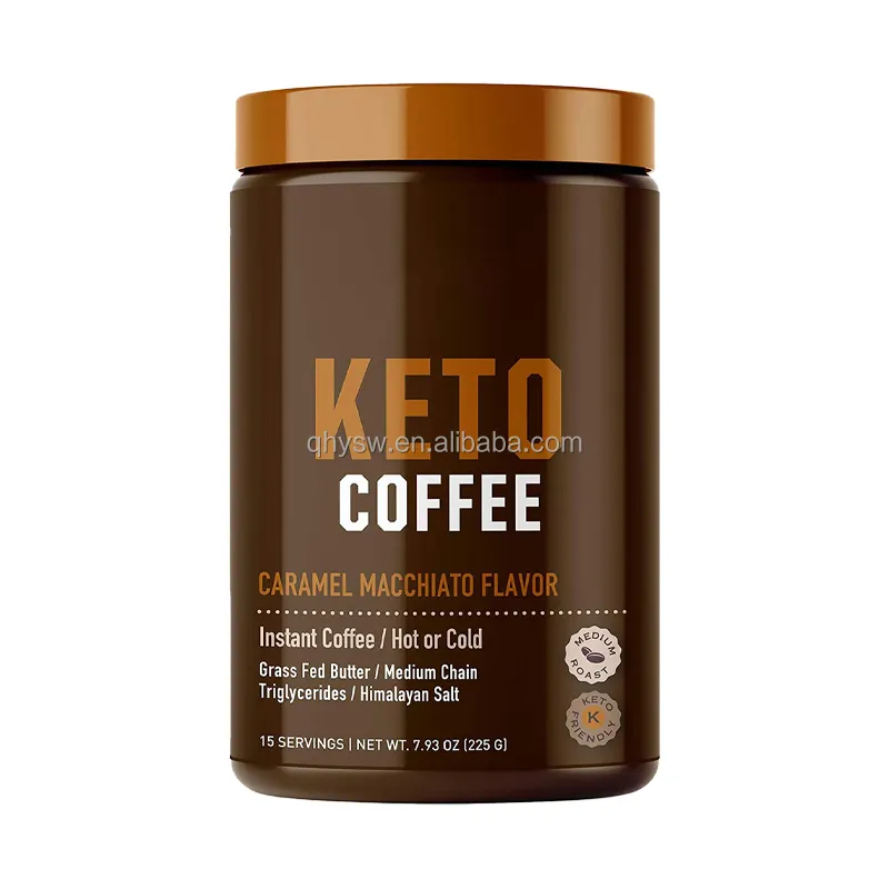 OEM ODM निजी लेबल कीटो कॉफी प्राकृतिक स्वस्थ आहार नियंत्रण भोजन प्रतिस्थापन भोजन तत्काल वजन घटाने कीटो कॉफी स्लिमिंग