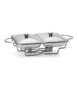 จานอุ่นสแตนเลสขนาดใหญ่มีสไตล์พร้อมผิวกระจกสำหรับงานเลี้ยงงานแต่งงานและงานเลี้ยงกลางแจ้ง - Product Image 5