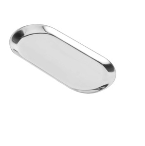 ถาดเสิร์ฟโลหะและแก้วลายใบไม้ งานออกแบบพิเศษ สำหรับเสิร์ฟพาสต้า กาแฟ ชา ผลิตภัณฑ์คุณภาพดีที่สุด - Product Image 4