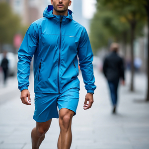 OEM Ensembles Vestes et Shorts de Pluie de Randonnée Coupe-Vent pour Hommes Ensembles de Shorts Imperméables Coupe-Vent pour Hommes - Product Image 1